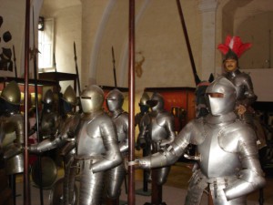 Rüstungen im Großmeisterpalast von Valetta.
