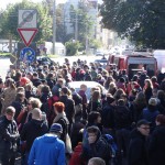 Treffpunkt Connewitzer Kreuz: Rund 400 Teilnehmer waren zum Slutwalk gekommen.