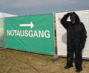 Gorilla Notausgang