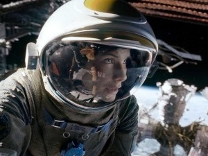 Szene aus dem Film Gravity mit Sandra Bullock