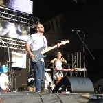 Die Shout Out Louds brachten den perfekten Soundtrack zum Sonnenuntergang auf die Bühne.