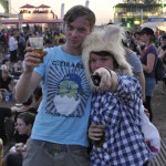Man sieht, von wem das Highfield gesponsert wird: Beck's (links) und Sony Ericsson (rechts=: