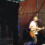 Der Witz muss sein: Foto von Fotos, die auf der Tent Stage spielten.