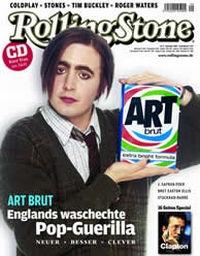 Eddie Argos On The Cover Of The Rolling Stone - trotzdem können Art Brut nicht von ihrer Musik leben.