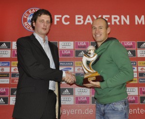 Arjen Robben Gleich in seiner ersten Spielzeit in der Bundesliga wurde Arjen Robben zum news.de-Star der Saison.