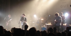 Die Shout Out Louds hatten sichtbar Spaß an ihrem Auftritt in Halle.