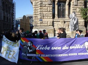Gegen Diskriminierung, gegen sexuelle Gewalt - da machten diverse Gruppen mit.