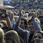 Der Sonntag war trocken - die Fans waren dankbar.