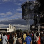 Vor der umgestalteten Big Wheel Stage wurde quasi nonstop getanzt.