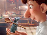 Mit der Hilfe der Ratte Rémy wird Linguini zum Meisterkoch.