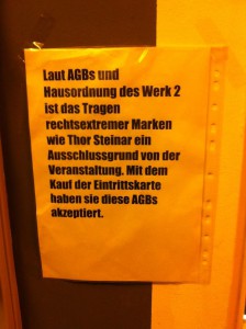 Das Werk 2 mag keine Nazis. Unter anderem deshalb wurde die Show verlegt.