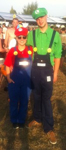 Highfield 2015 Kostüm Mario Luigi
